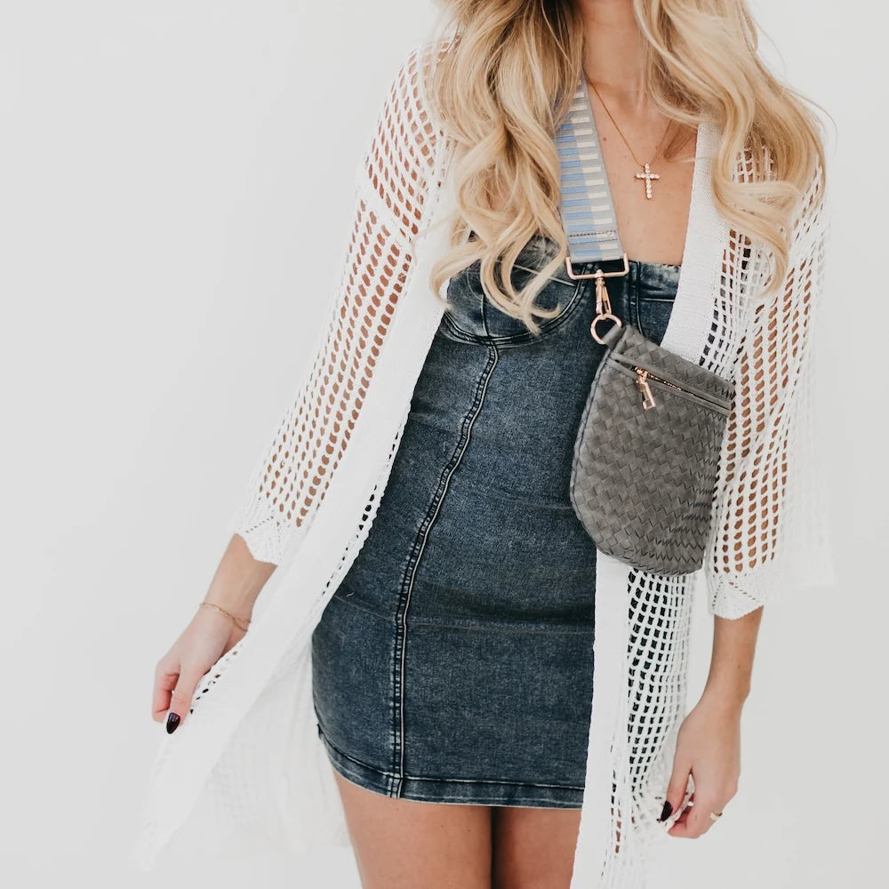 Coastal Views Crochet Tie Kimono