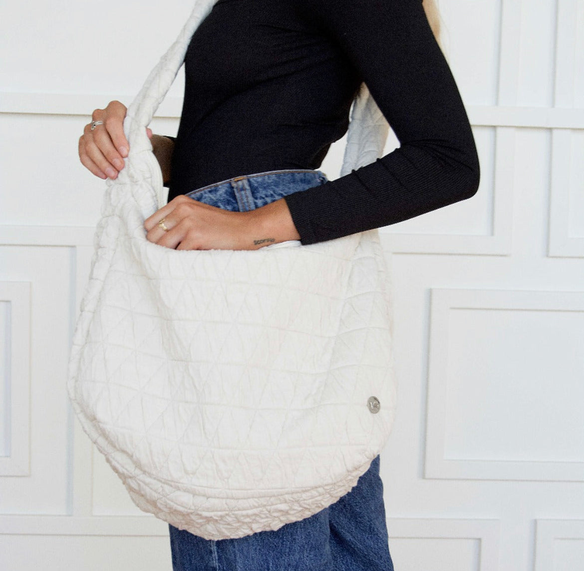 Gracie Quilted Hobo Bag